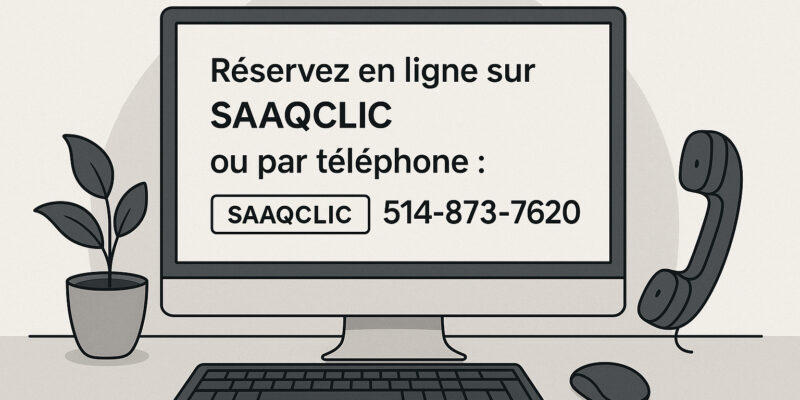Examen pratique SAAQ reservation